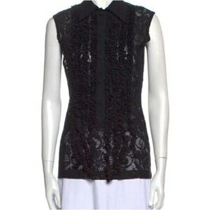 Moschino Black Lace Blouse